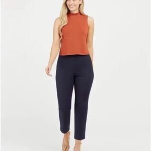 Spanx On-The-Go Ankle Slim Straight Pant #20365Q Black - Petite